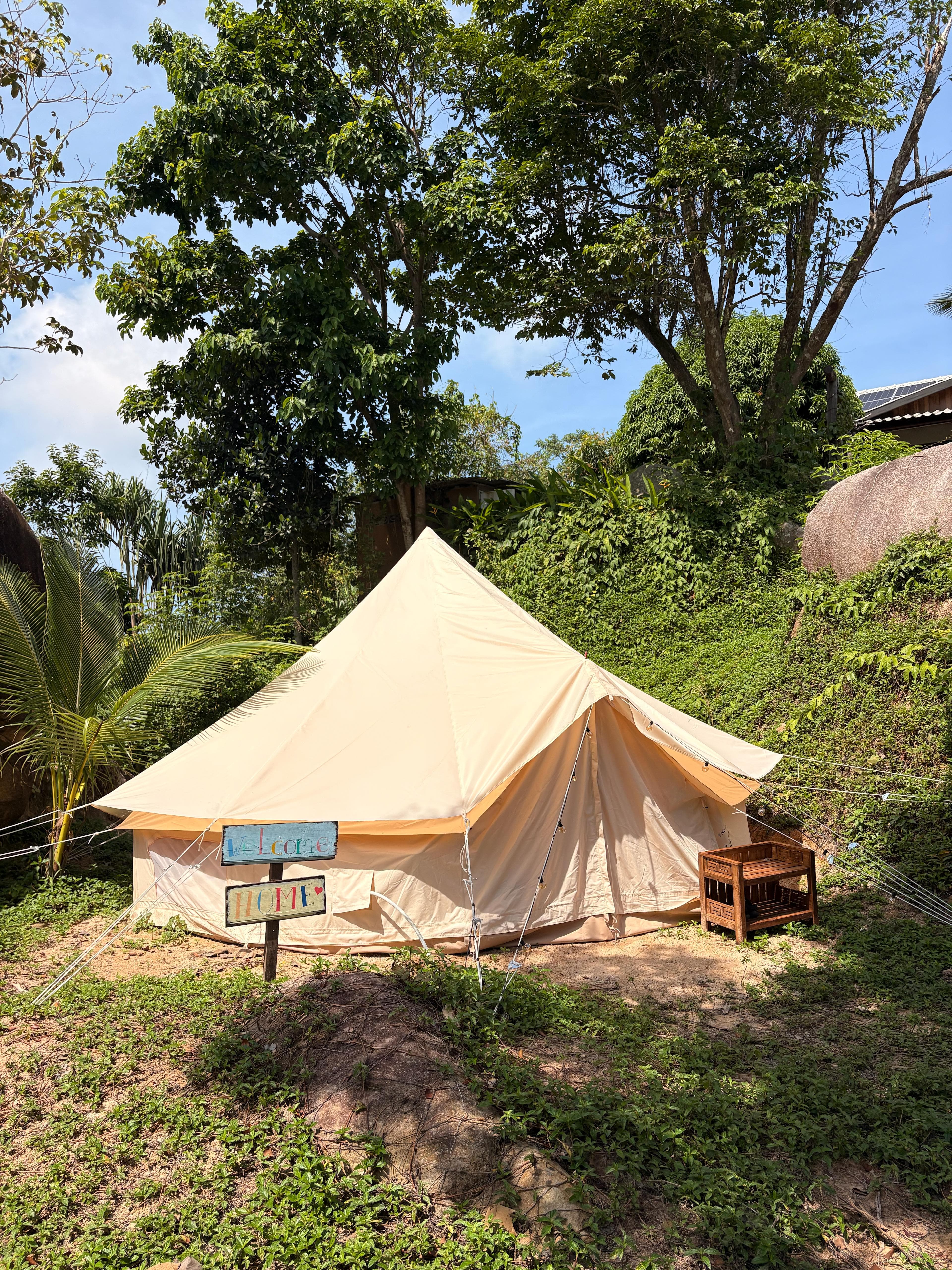 Jungle tent at The Lighthouse